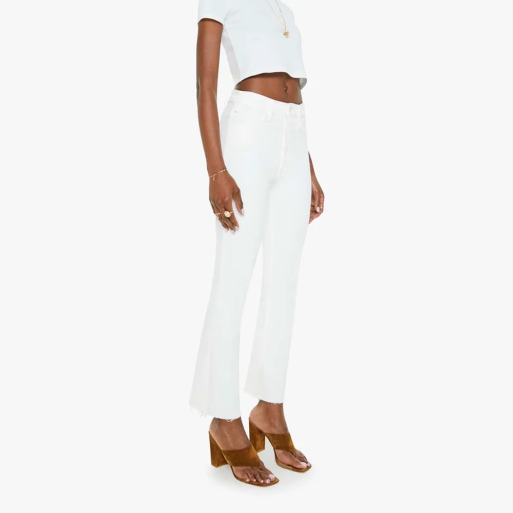 Mother Hustler Ankle Fray Jeans